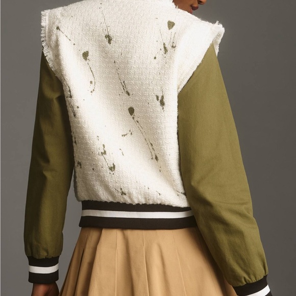 Anthropologie | Tweed Bomber Jacket | Minor Call Out | XS | NWT - Picture 10 of 11